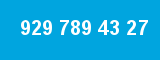 929 789 43 27 929 789 43 27